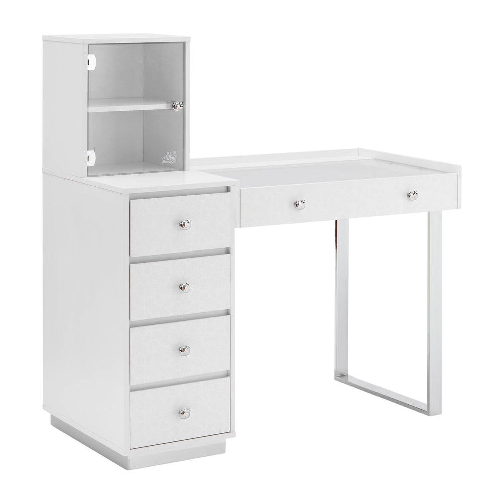 Hello Kitty x Impressions Vanity SlayStation Duet Vanity Desk Home Goods Impressions Vanity Co. Silver