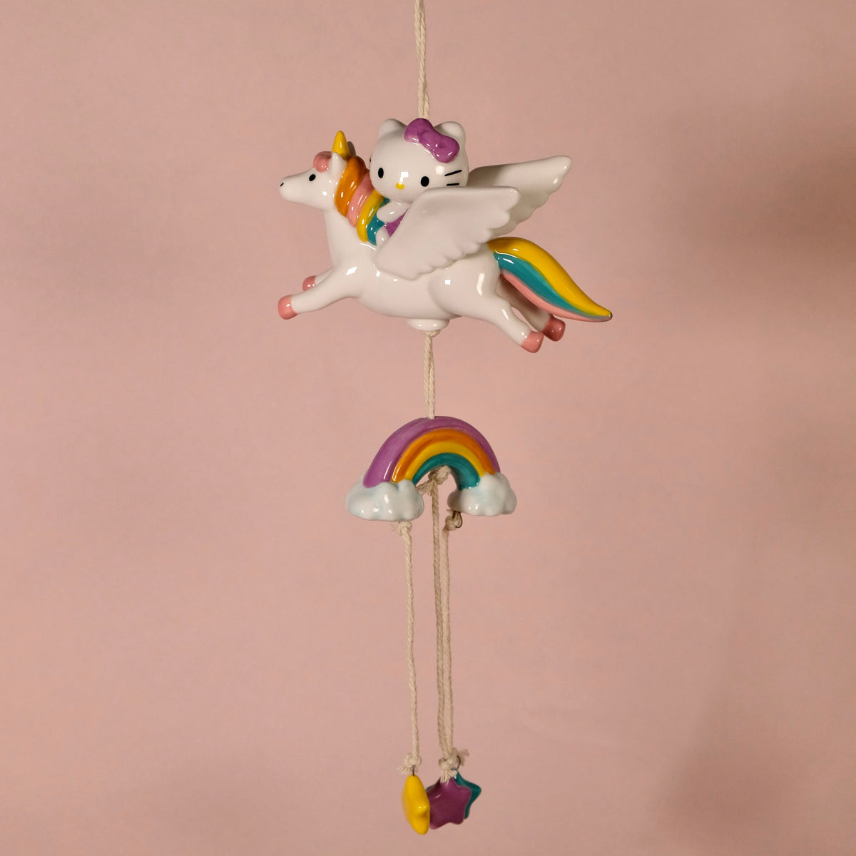 Hello Kitty Celestial Ceramic Wind Chime Home Goods Blue Sky