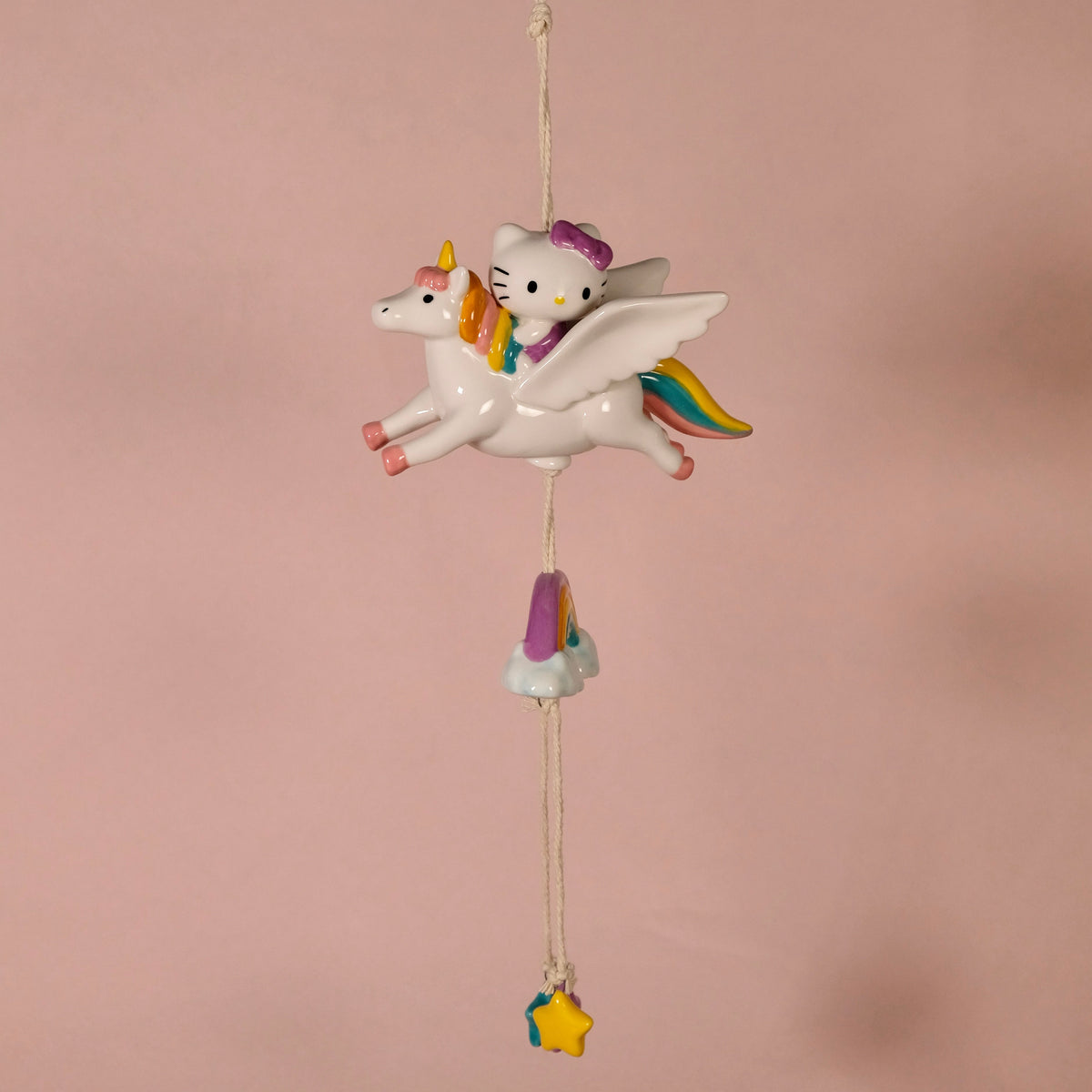 Hello Kitty Celestial Ceramic Wind Chime Home Goods Blue Sky