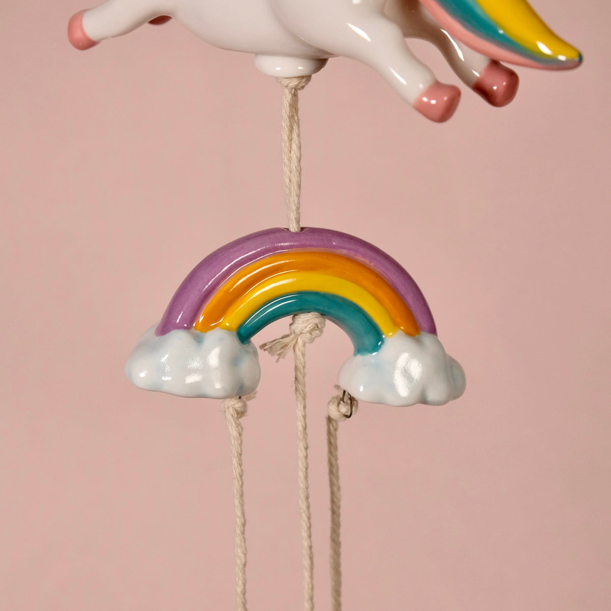 Hello Kitty Celestial Ceramic Wind Chime Home Goods Blue Sky