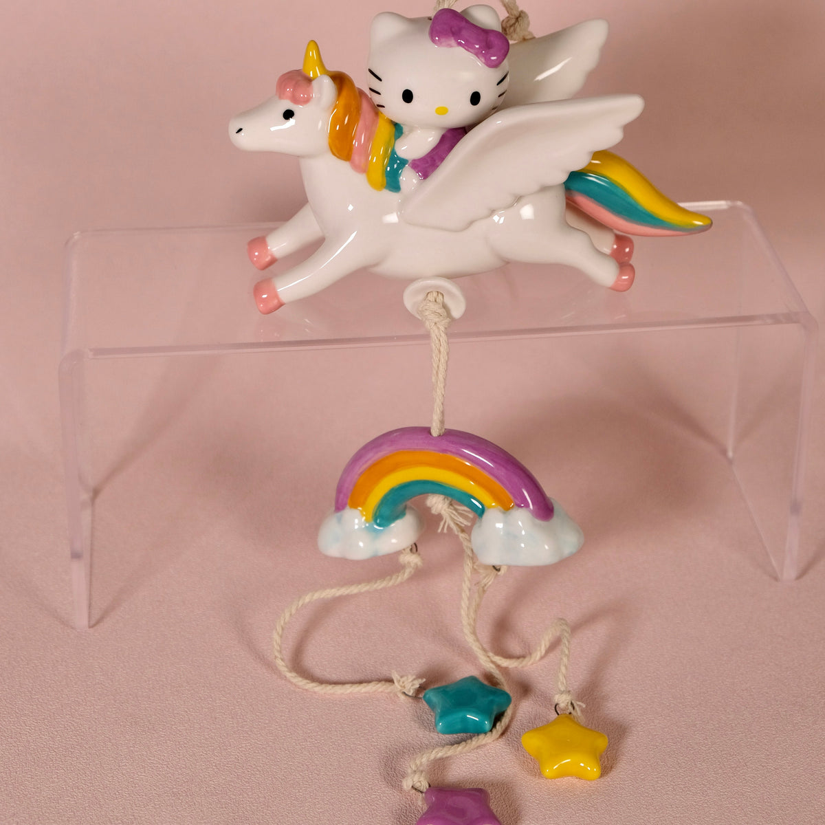 Hello Kitty Celestial Ceramic Wind Chime Home Goods Blue Sky