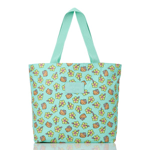 Hello Kitty x Aloha Collection Day Tripper Tote Bag (Hibiscus Kitty - Tan/Splash) Bags Aloha Collection Inc