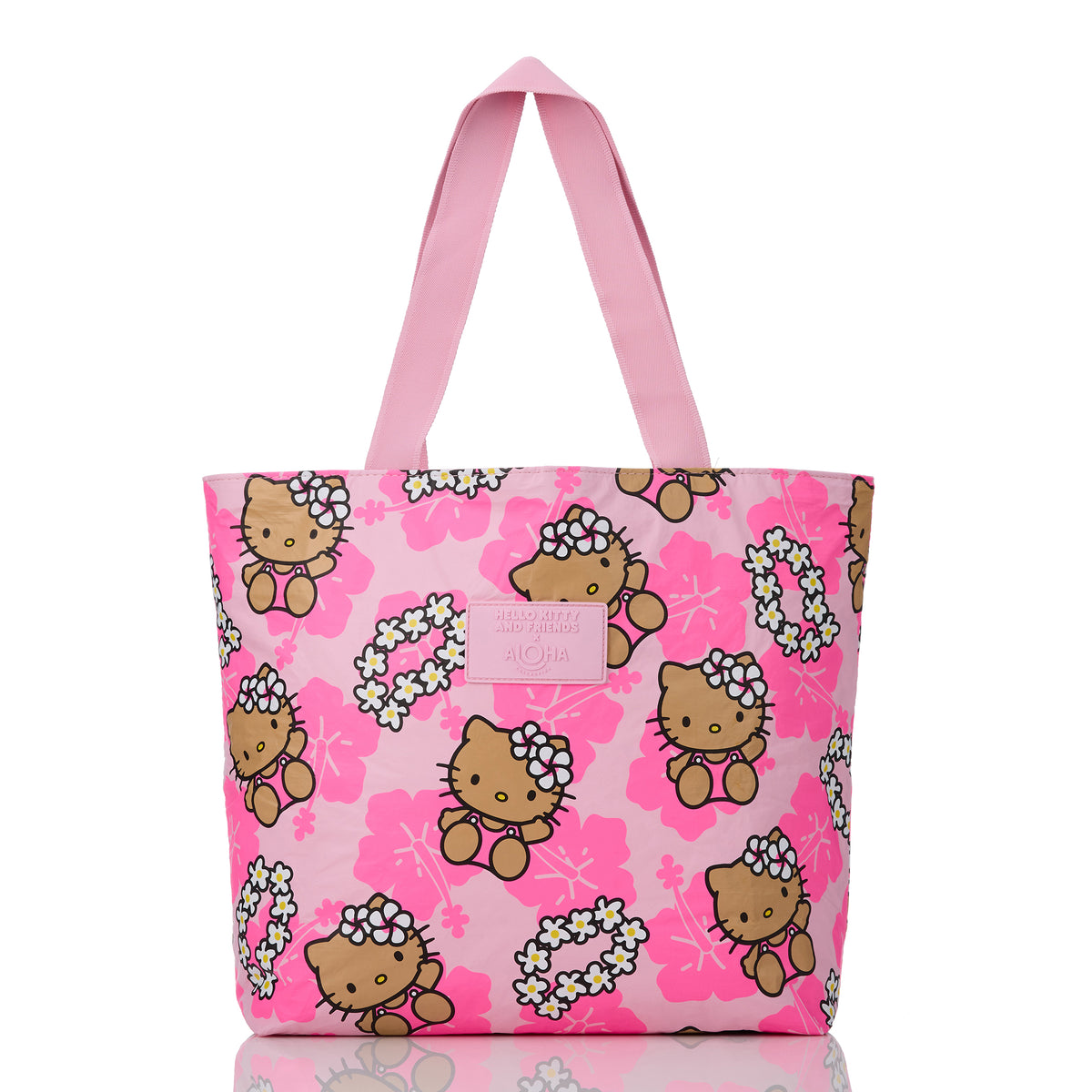Hello Kitty x Aloha Collection Day Tripper Tote Bag (Lei - Tanned/Pink) Bags Aloha Collection Inc