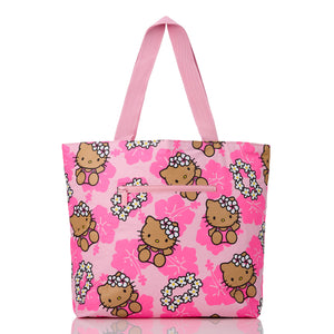 Hello Kitty x Aloha Collection Day Tripper Tote Bag (Lei - Tanned/Pink) Bags Aloha Collection Inc
