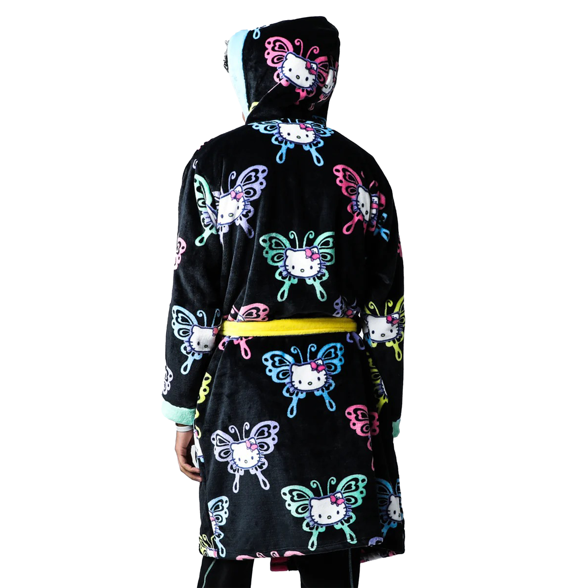 Hello Kitty x Dumbgood Butterfly Robe Apparel BIOWORLD   