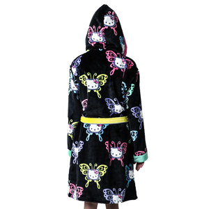 Hello Kitty x Dumbgood Butterfly Robe Apparel BIOWORLD   