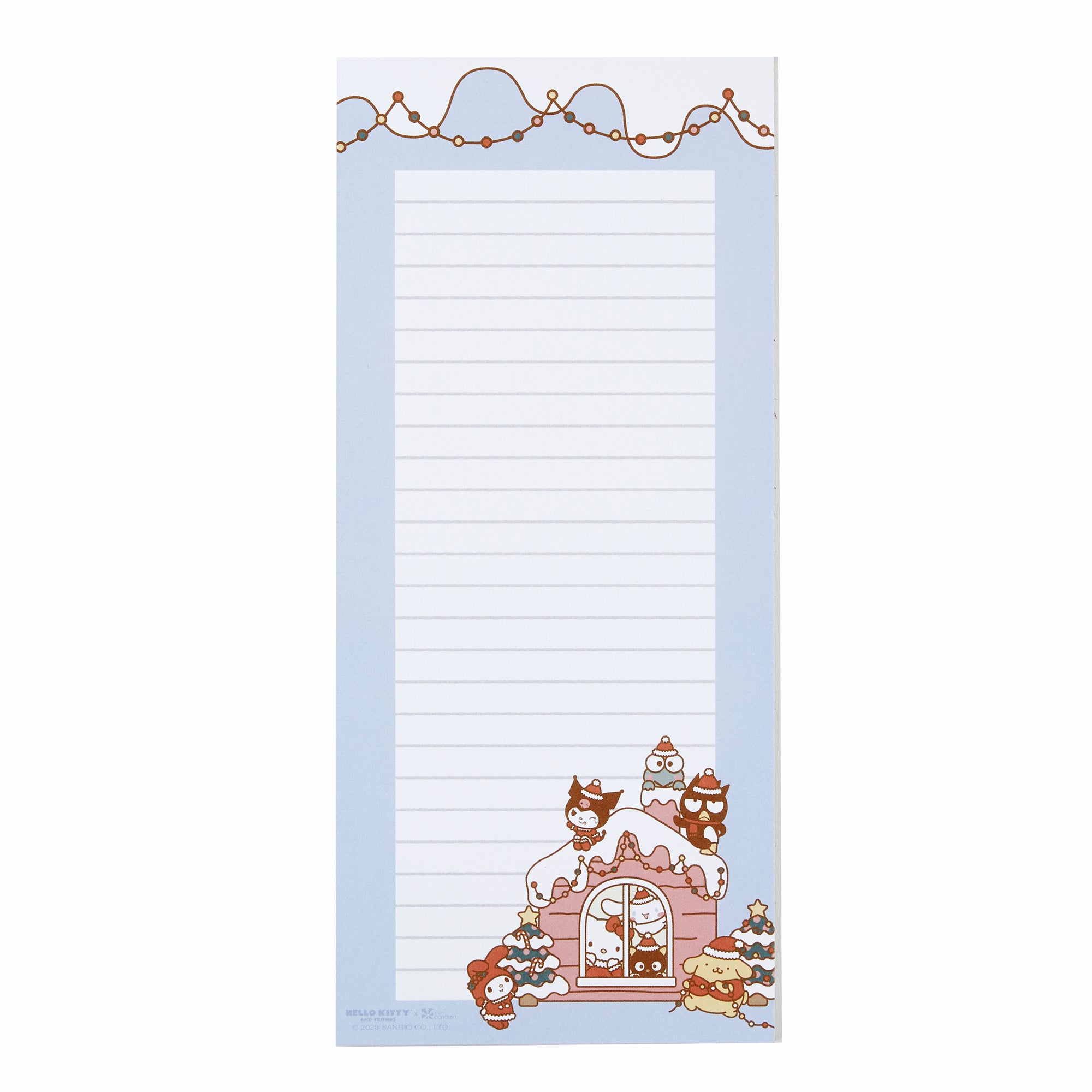 Hello Kitty and Friends x Erin Condren Holiday List Notepad 2-Piece Set Stationery ERIN CONDREN   