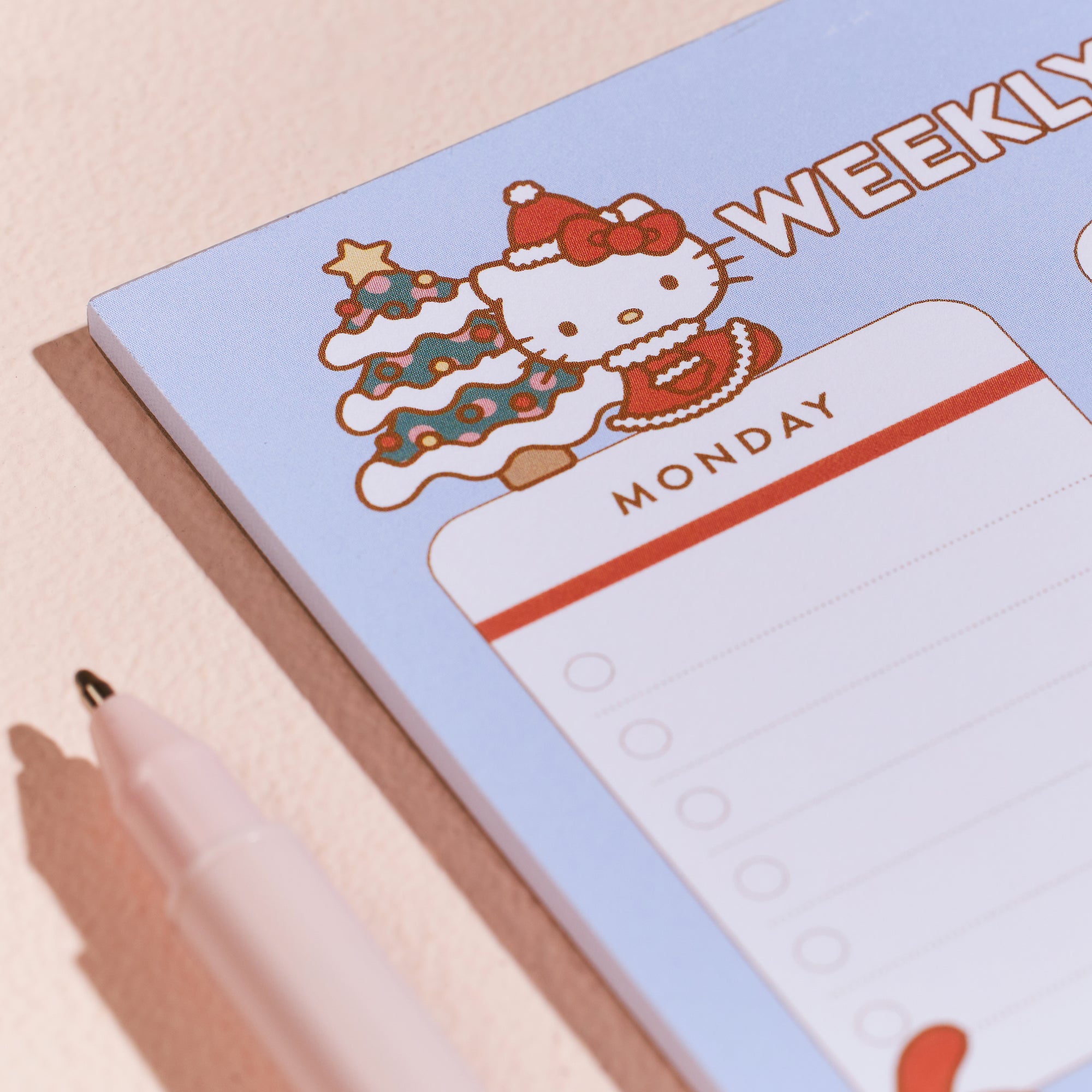 Hello Kitty and Friends x Erin Condren Holiday Checklist Notepad Stationery ERIN CONDREN   