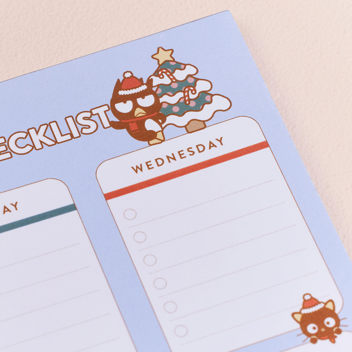 Hello Kitty and Friends x Erin Condren Holiday Checklist Notepad Stationery ERIN CONDREN   