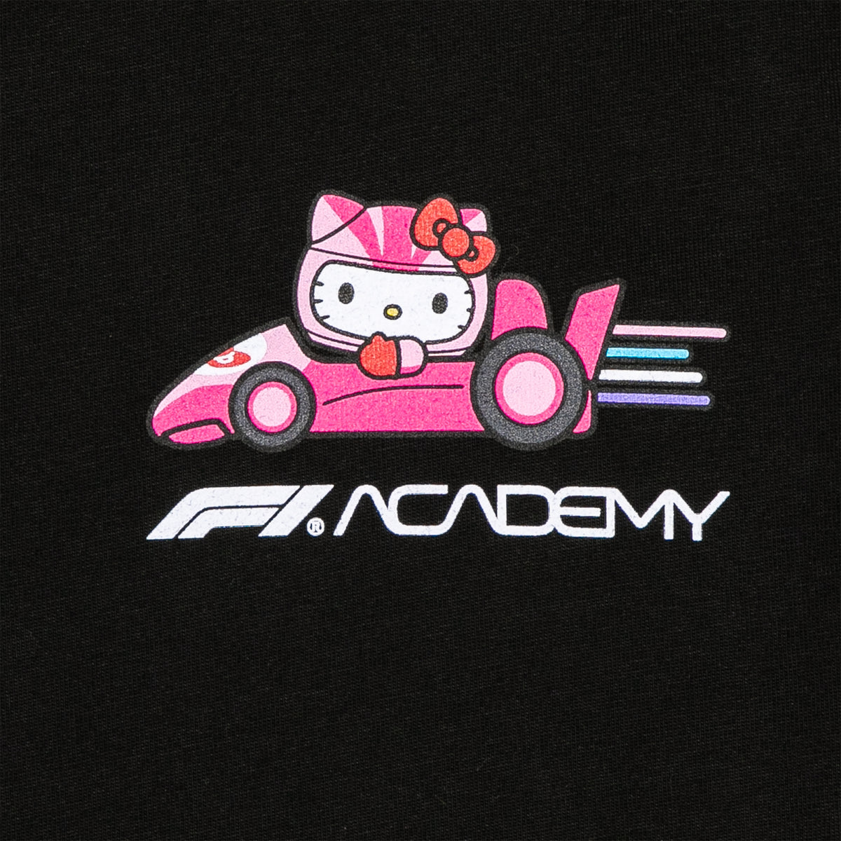 Hello Kitty and Friends x F1 ACADEMY Long Sleeve Tee (Black) Apparel Insomniac Holdings LLC
