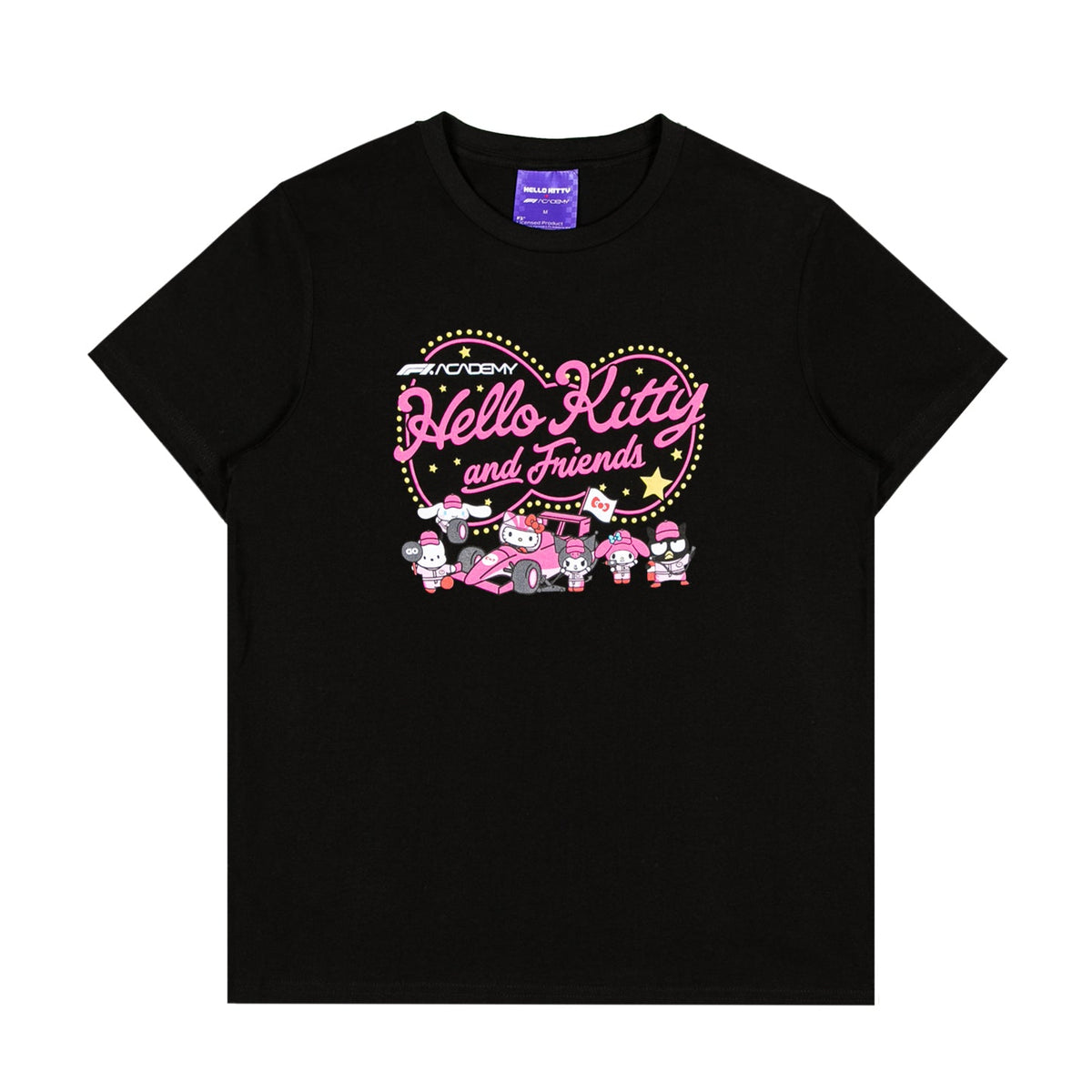 Hello Kitty and Friends x F1 ACADEMY Pit Crew Tee (Black) Apparel Insomniac Holdings LLC