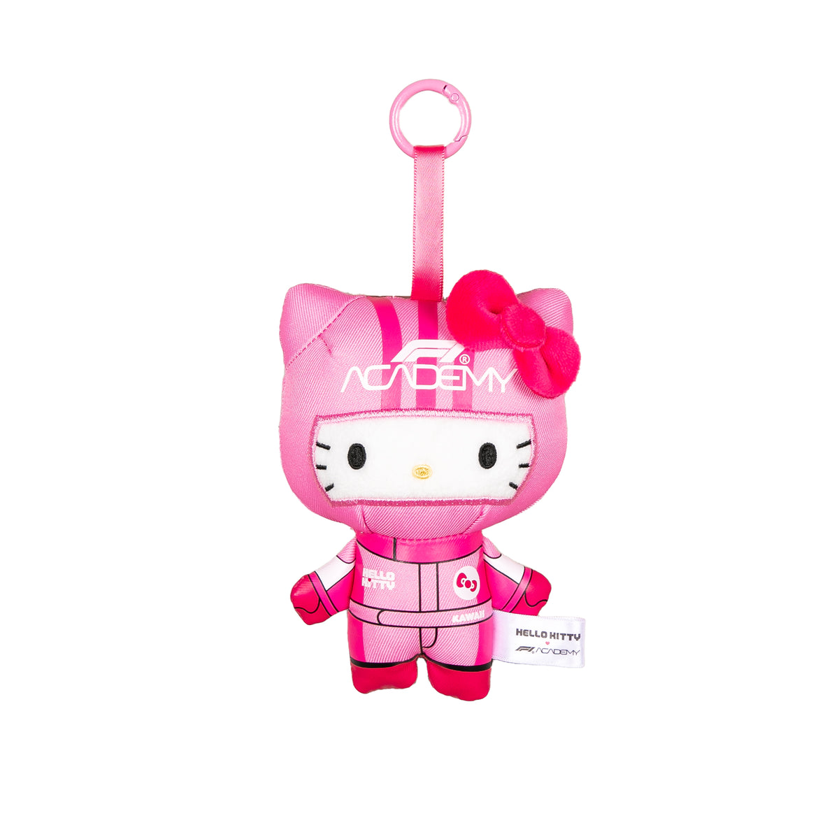 Hello Kitty and Friends x F1 ACADEMY Plush Mascot Keychain (Pink) Accessory Insomniac Holdings LLC