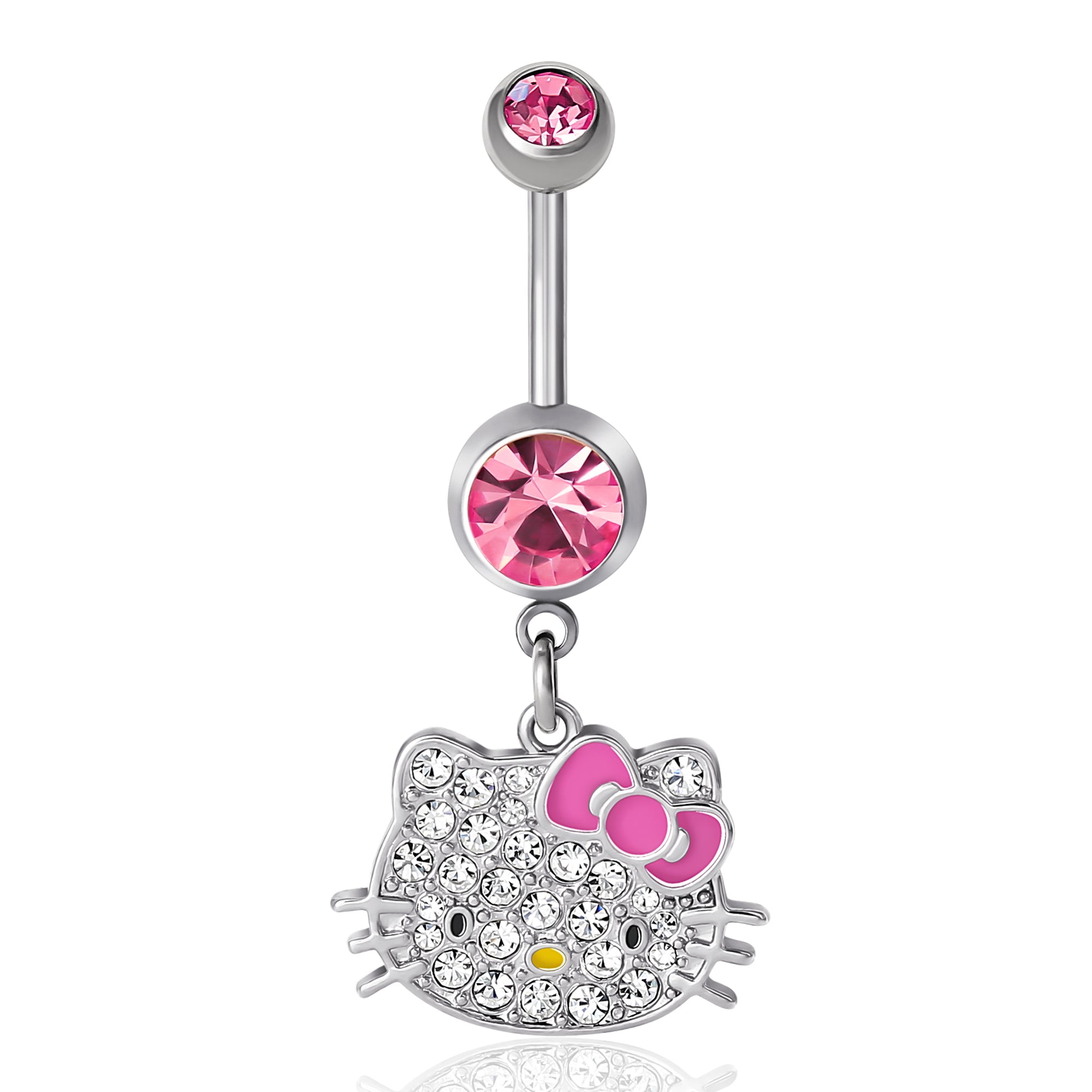 Hello Kitty Stainless Steel Belly Ring Jewelry Jacmel Jewelry