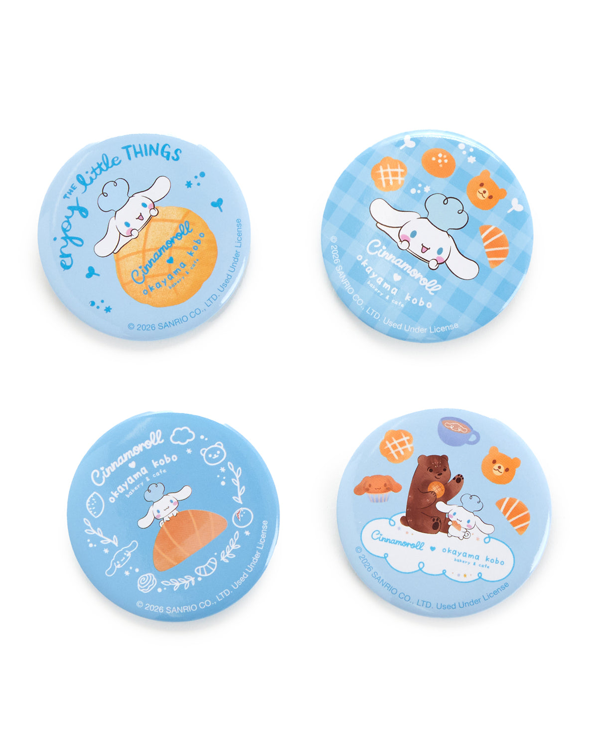 Free Gift: Cinnamoroll x Okayama Kobo Pin (Blind Box) Sales Prom Okayama Kobo