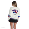 Hello Kitty x The Wild Collective New York Giants Cropped Cardigan Apparel The Wild Collective