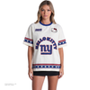 Hello Kitty x The Wild Collective New York Giants Drop Shoulder Boyfriend Tee Apparel The Wild Collective