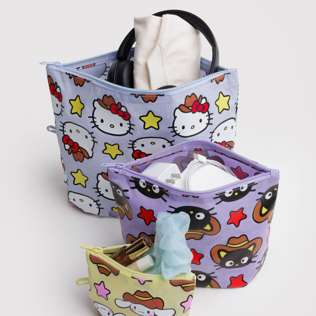 Hello Kitty and Friends x Baggu Go Pouch Set (Western) Bags Baggu Corporation