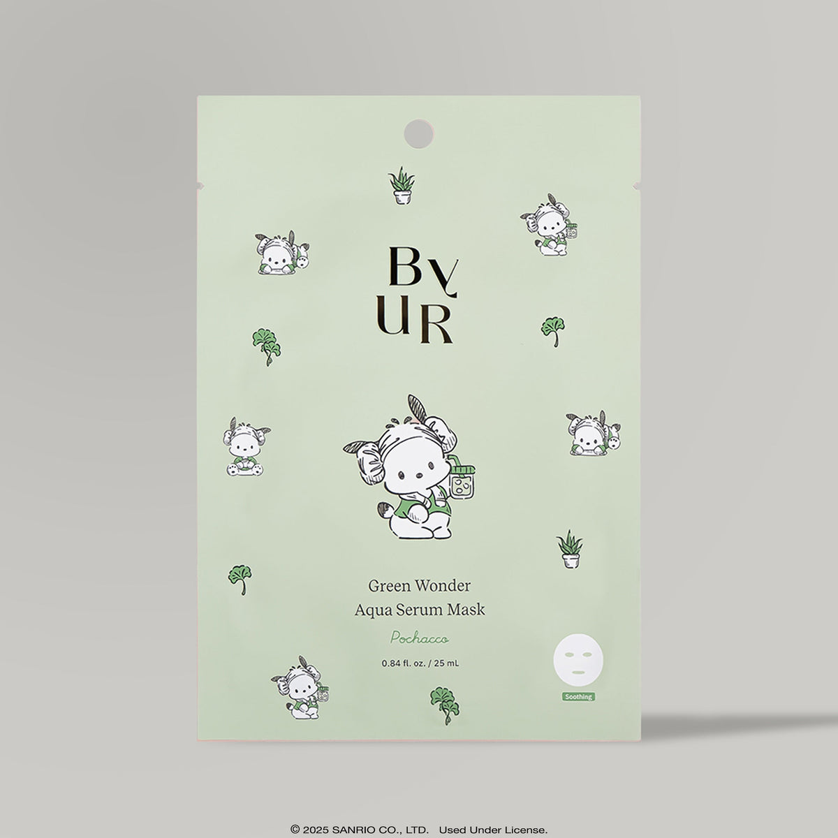 Pochacco x ByUR Green Wonder Aqua Serum Mask (4pc) (POPUP) Beauty ByUR US