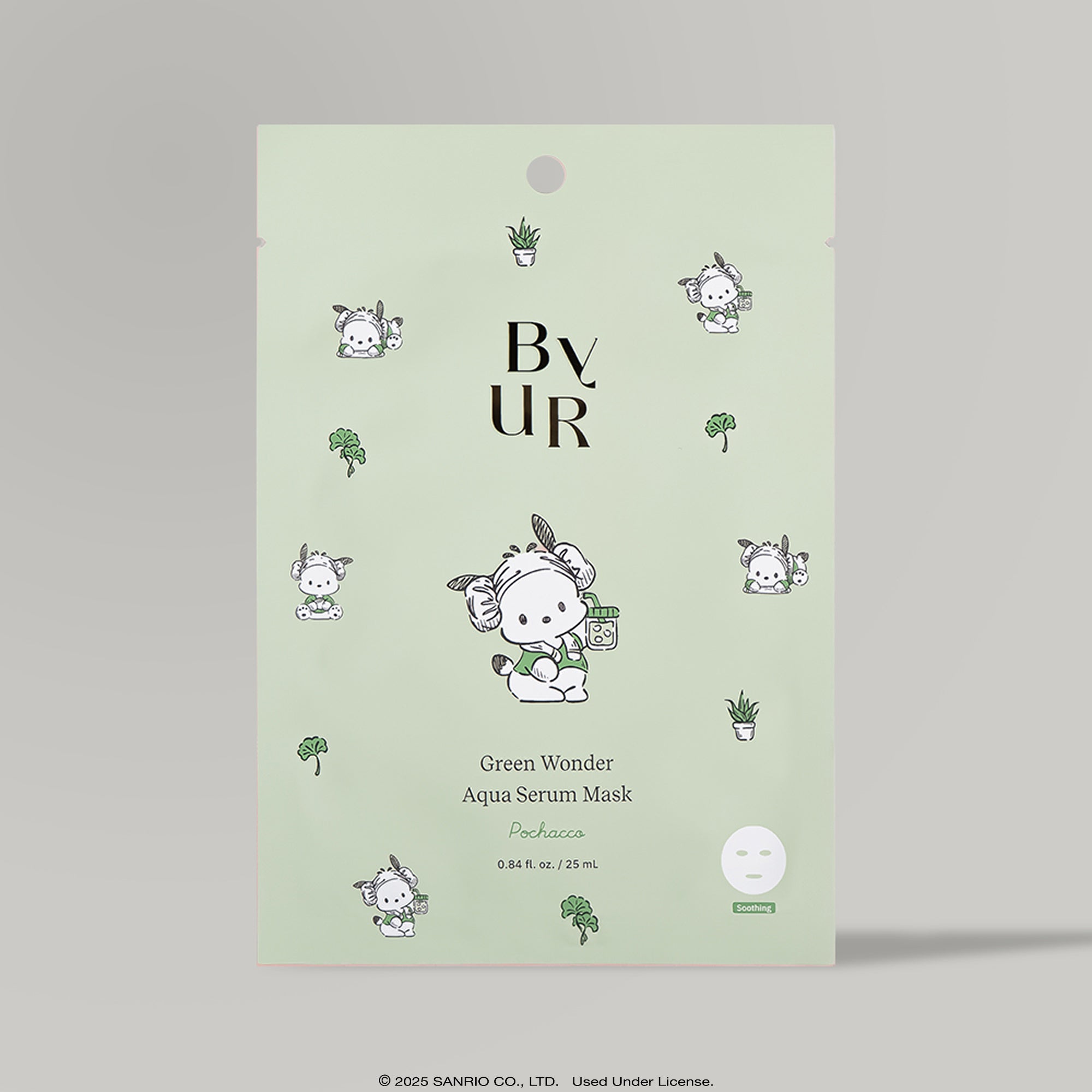 Pochacco x ByUR Green Wonder Aqua Serum Mask (4pc) (POPUP) Beauty ByUR US