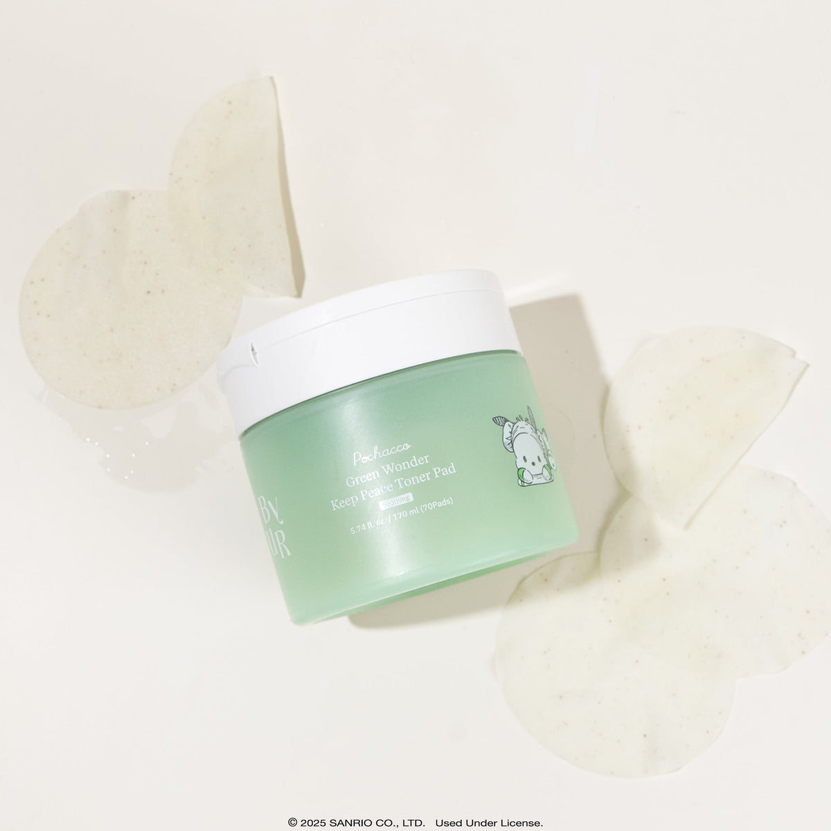 Pochacco x ByUR Green Wonder Keep Peace Toner Pad (70 Count) (POPUP) Beauty ByUR US