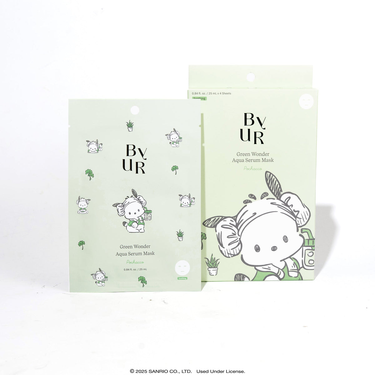 Pochacco x ByUR Green Wonder Aqua Serum Mask (4pc) (POPUP) Beauty ByUR US