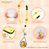 Gudetama Beaded Charm Mobile Phone Wrist Strap Accessory Hamee.com - Hamee US