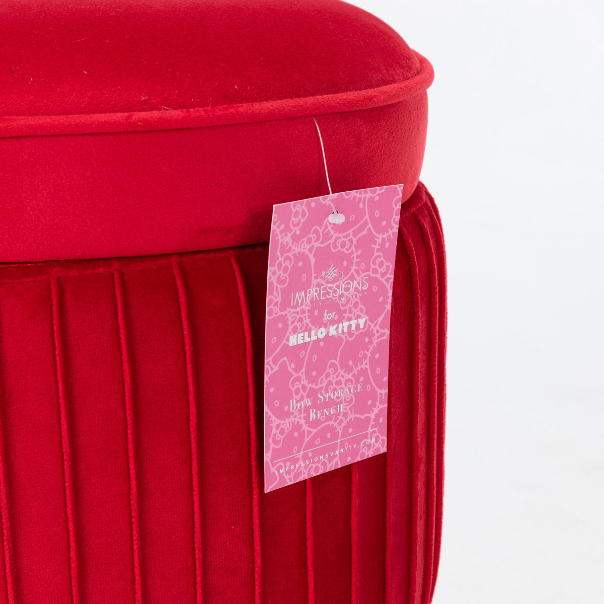 Hello Kitty x Impressions Vanity Bow Storage Bench