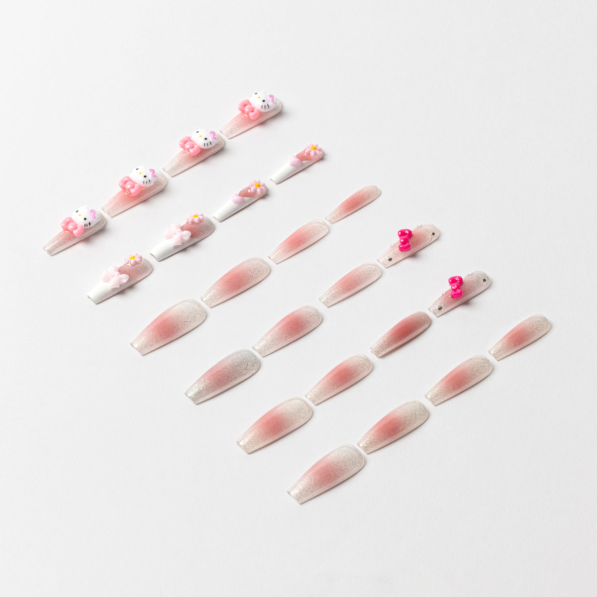 Hello Kitty x 3H Nails 3D Press-On Nails (Long) Beauty 3H NAILS