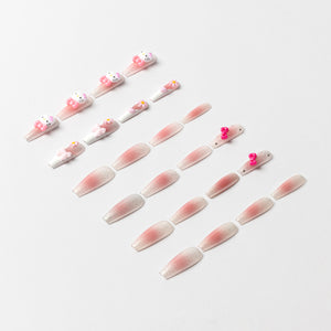 Hello Kitty x 3H Nails 3D Press-On Nails (Long) Beauty 3H NAILS