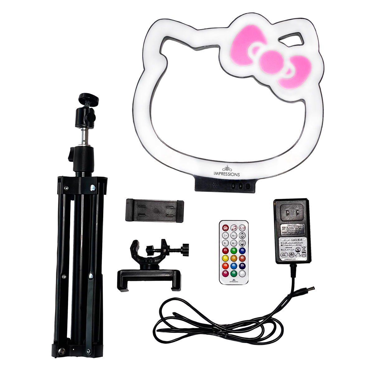 Hello Kitty x Impressions Vanity 10" Desktop Ring Light Tripod Beauty Impressions Vanity Co.