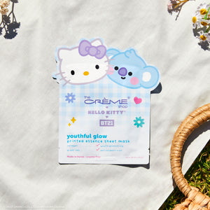 Hello Kitty & BT21 Youthful Glow Printed Essence Sheet Mask Beauty The Crème Shop   