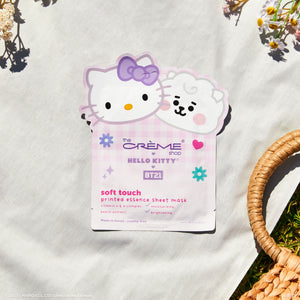 Hello Kitty & BT21 Soft Touch Printed Essence Sheet Mask Beauty The Crème Shop   