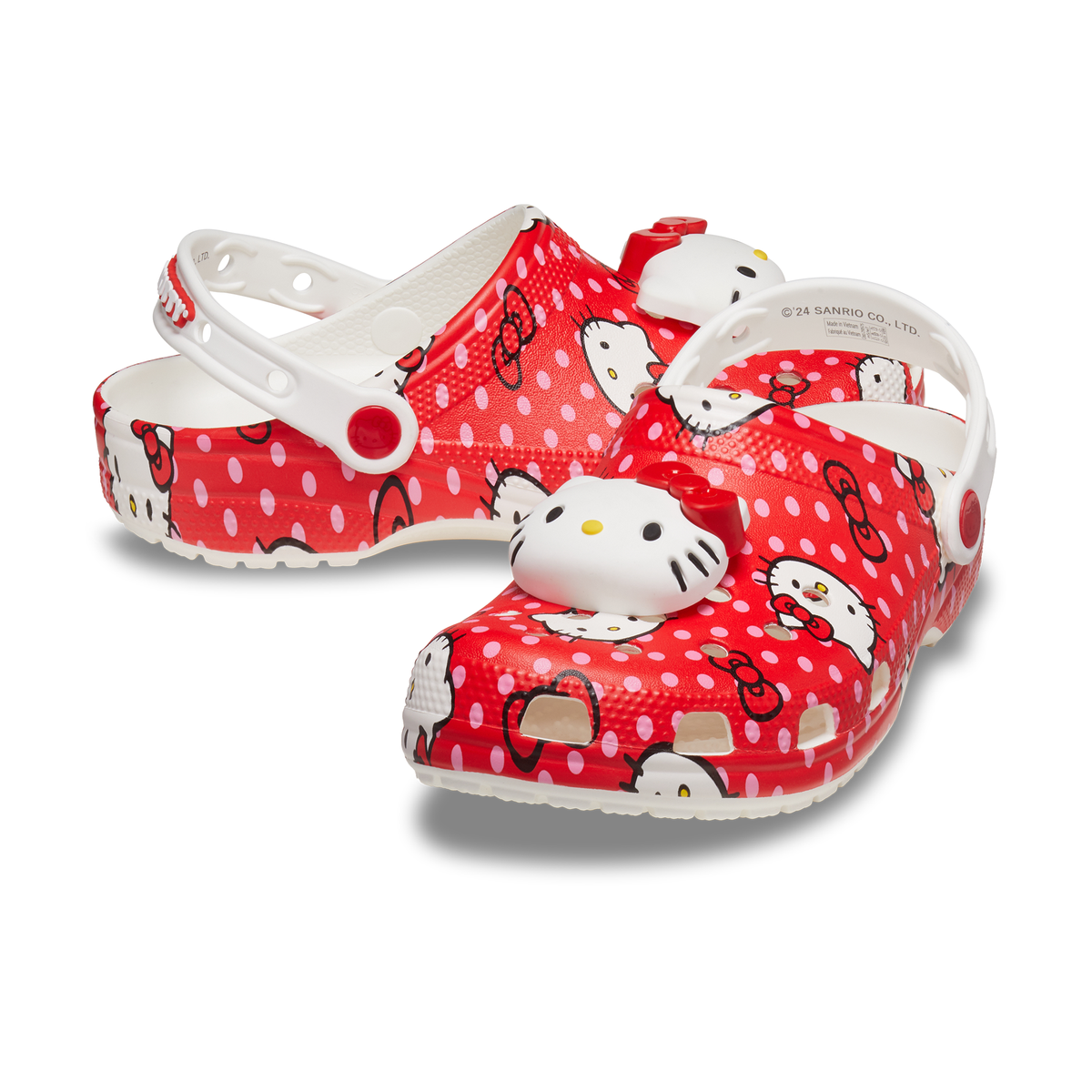 crocs hello kitty backpack Crocs Hello Kitty Red Classic Clog, Red, W12/M10