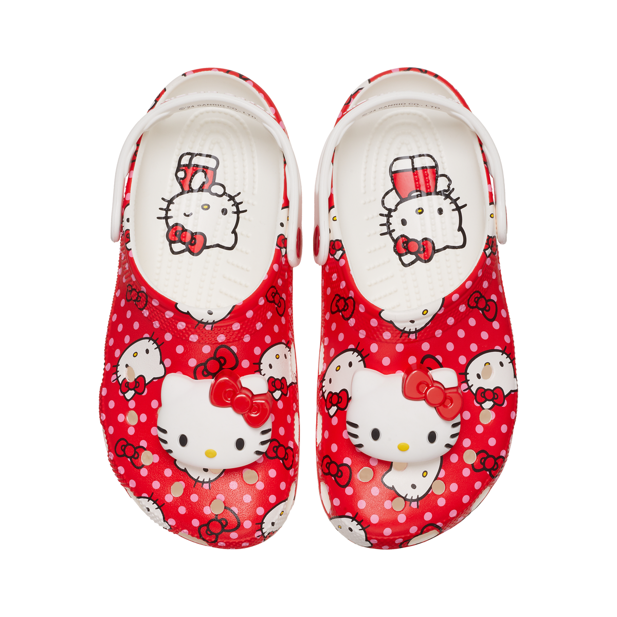 crocs hello kitty backpack Crocs Hello Kitty Red Classic Clog, Red, W12/M10