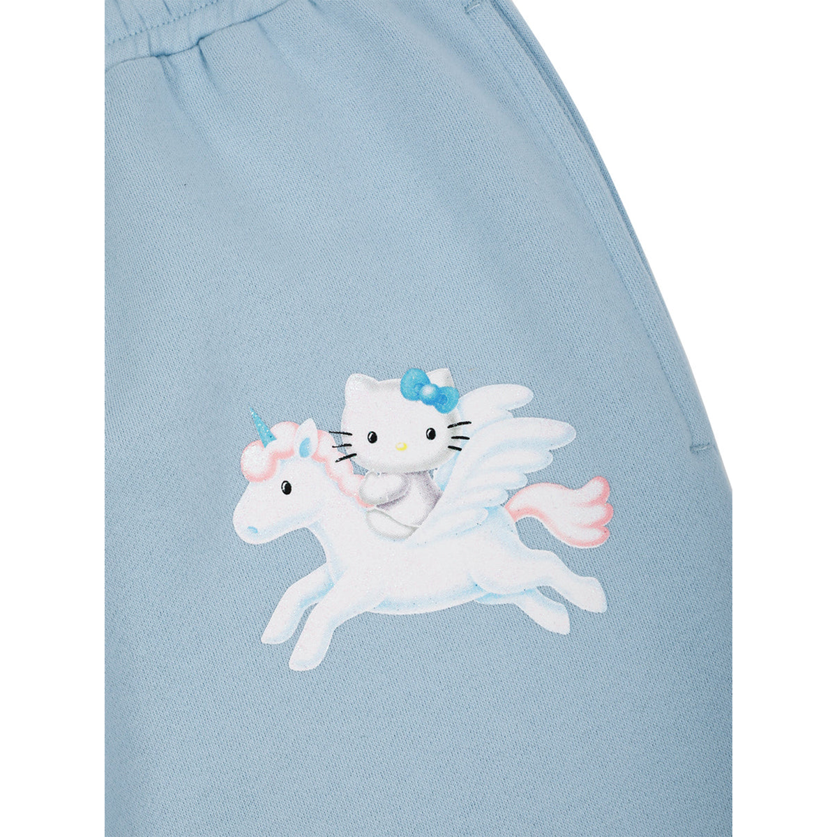 Hello Kitty x Dumbgood Unicorn Glitter Sweatpants (Cloud) Apparel BIOWORLD   