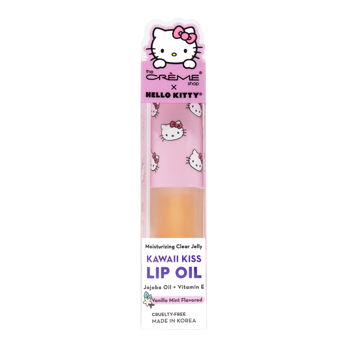 Hello Kitty x The Crème Shop Kawaii Kiss Moisturizing Lip Oil (Vanilla Mint) Beauty The Crème Shop   