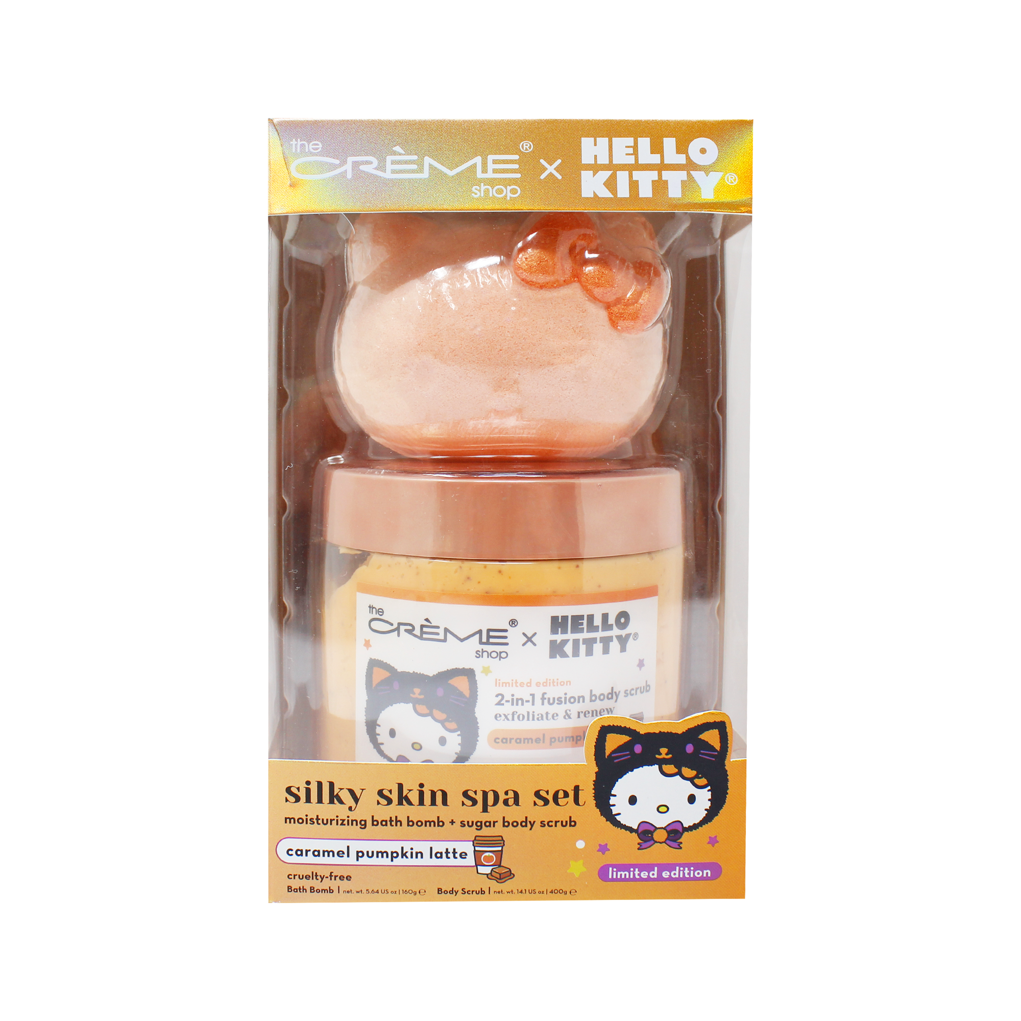 Hello Kitty x The Crème Shop Silky Skin Spa Set (Caramel Pumpkin Latte) Beauty The Crème Shop   