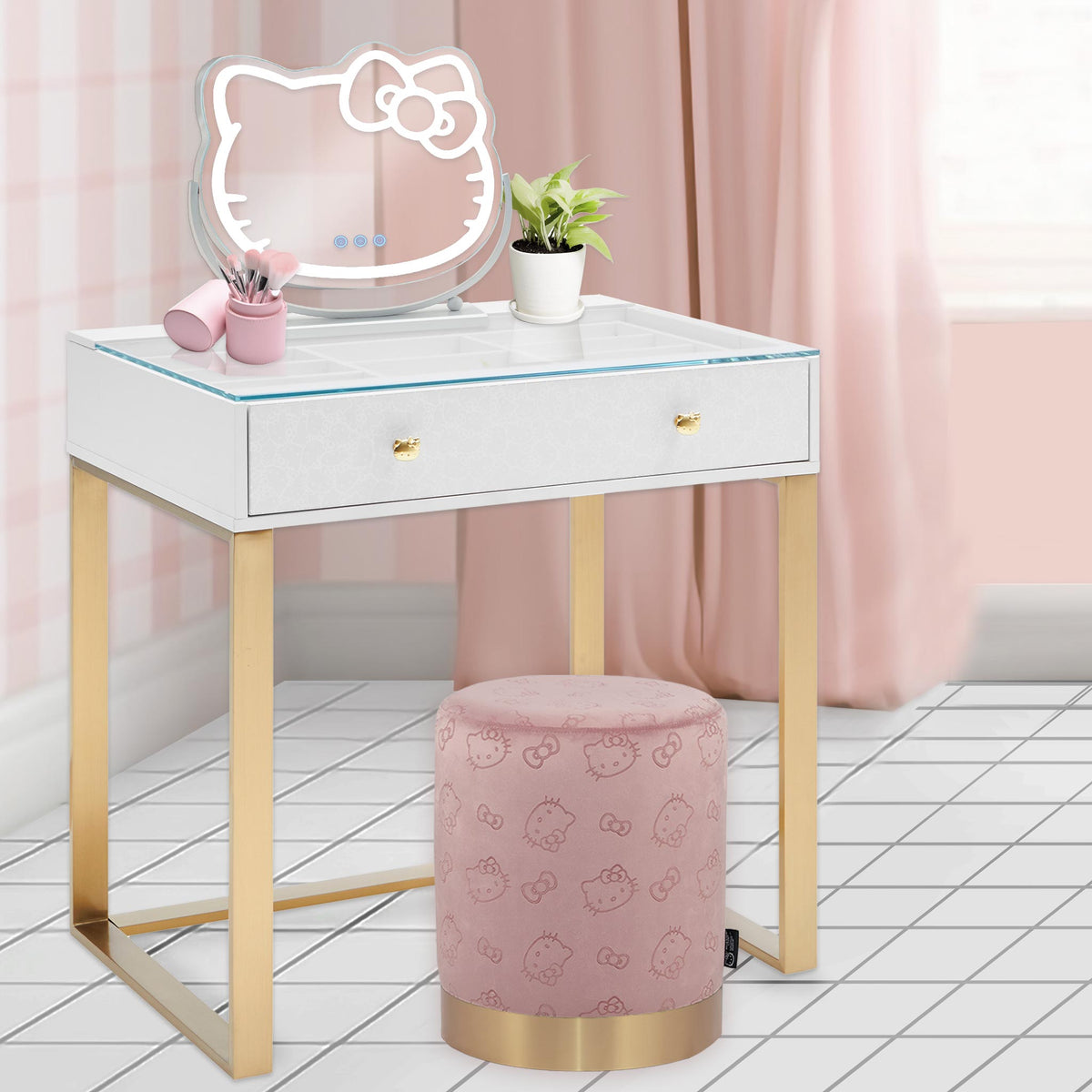 Hello Kitty x Impressions Vanity SlayStation Mini Vanity Table Hello Kitty x Impressions Vanity SlayStation Mini Vanity Table