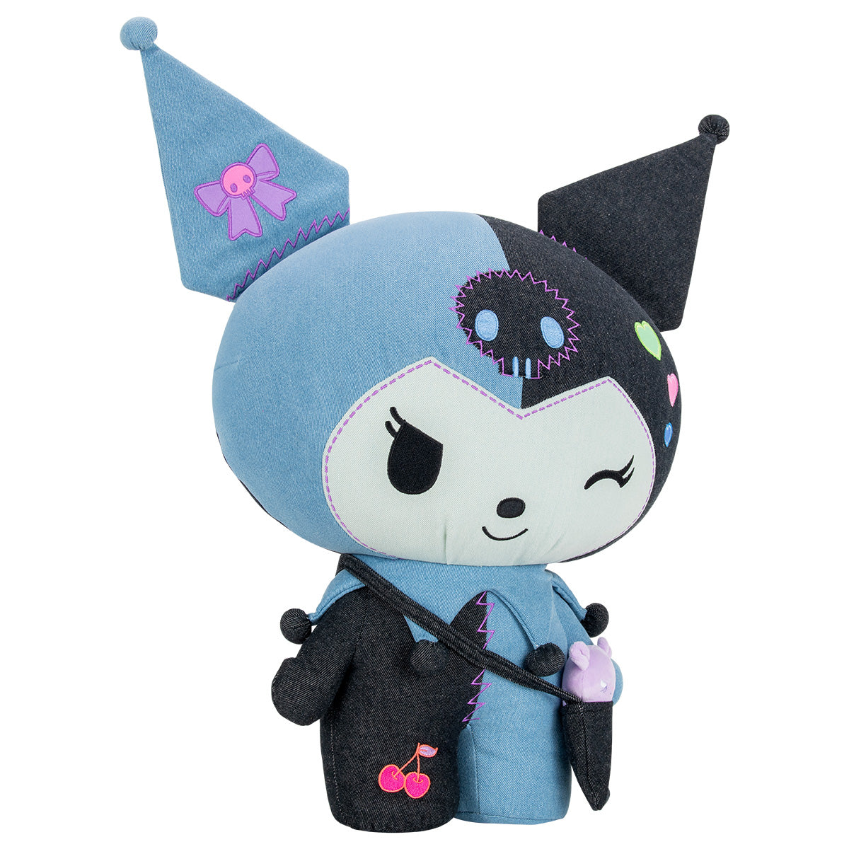 Kuromi 24" Ultra-Premier Denim Patchwork Plush (Limited Edition) Plush Jazwares