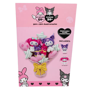 My Melody & Kuromi 12" Anniversary Plush Bouquet Plush Jazwares