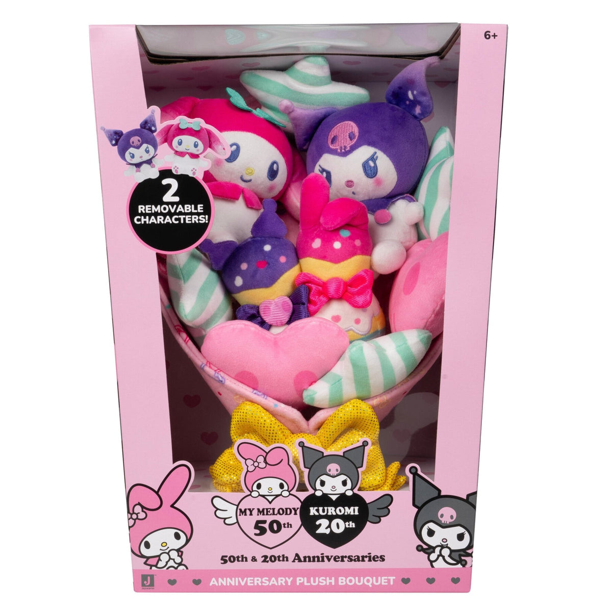 My Melody & Kuromi 12" Anniversary Plush Bouquet Plush Jazwares
