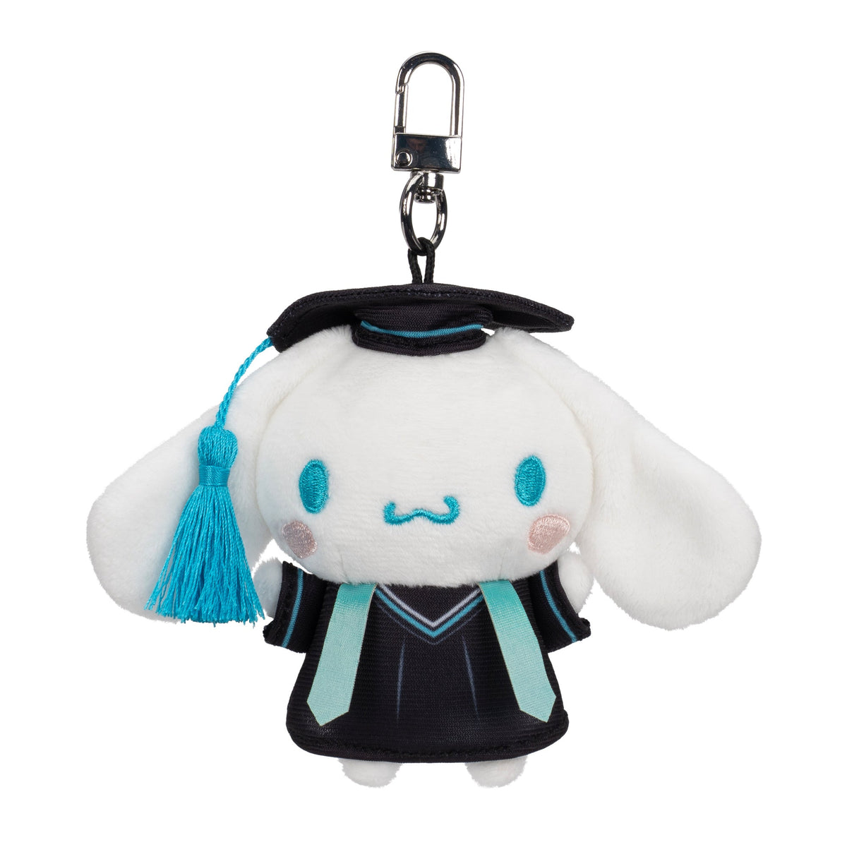 Hello Kitty and Friends Graduation Plush Mascot Keychain Accessory Jazwares Cinnamoroll