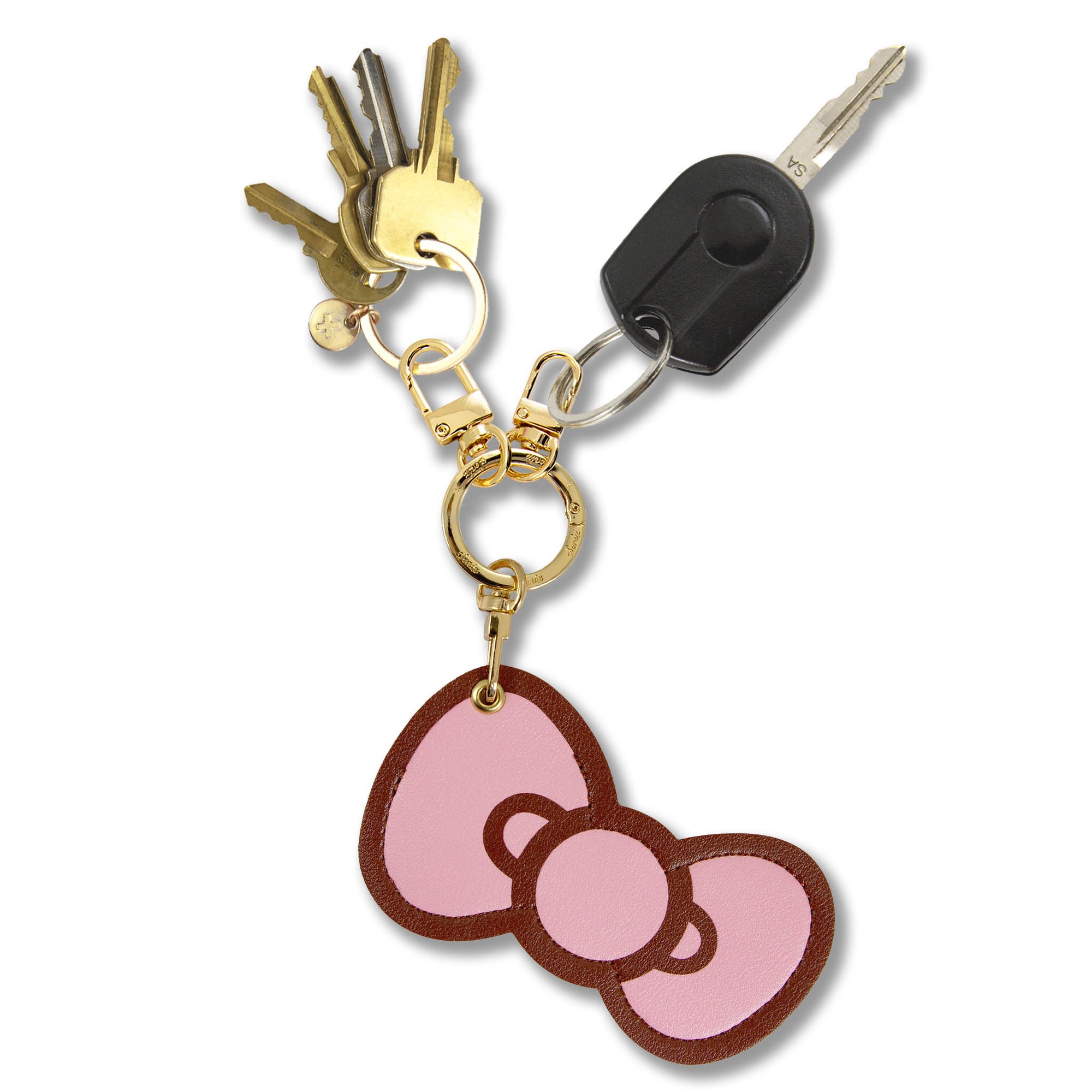 Hello Kitty x Sonix Pink Bows AirTag Keychain (Big Bow) Accessory BySonix Inc.