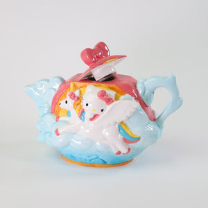 Hello Kitty Mystical Unicorn Ceramic Teapot Home Goods Blue Sky