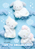 Sanrio Characters from the Cloud Nap Series set against a blue background.