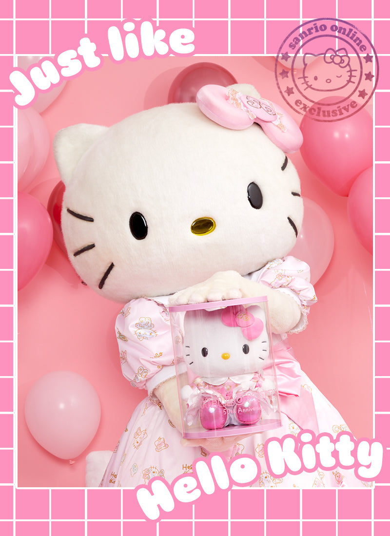 Image of Sanrio Online Exclusive Hello Kitty 50th Anniversary Plush.