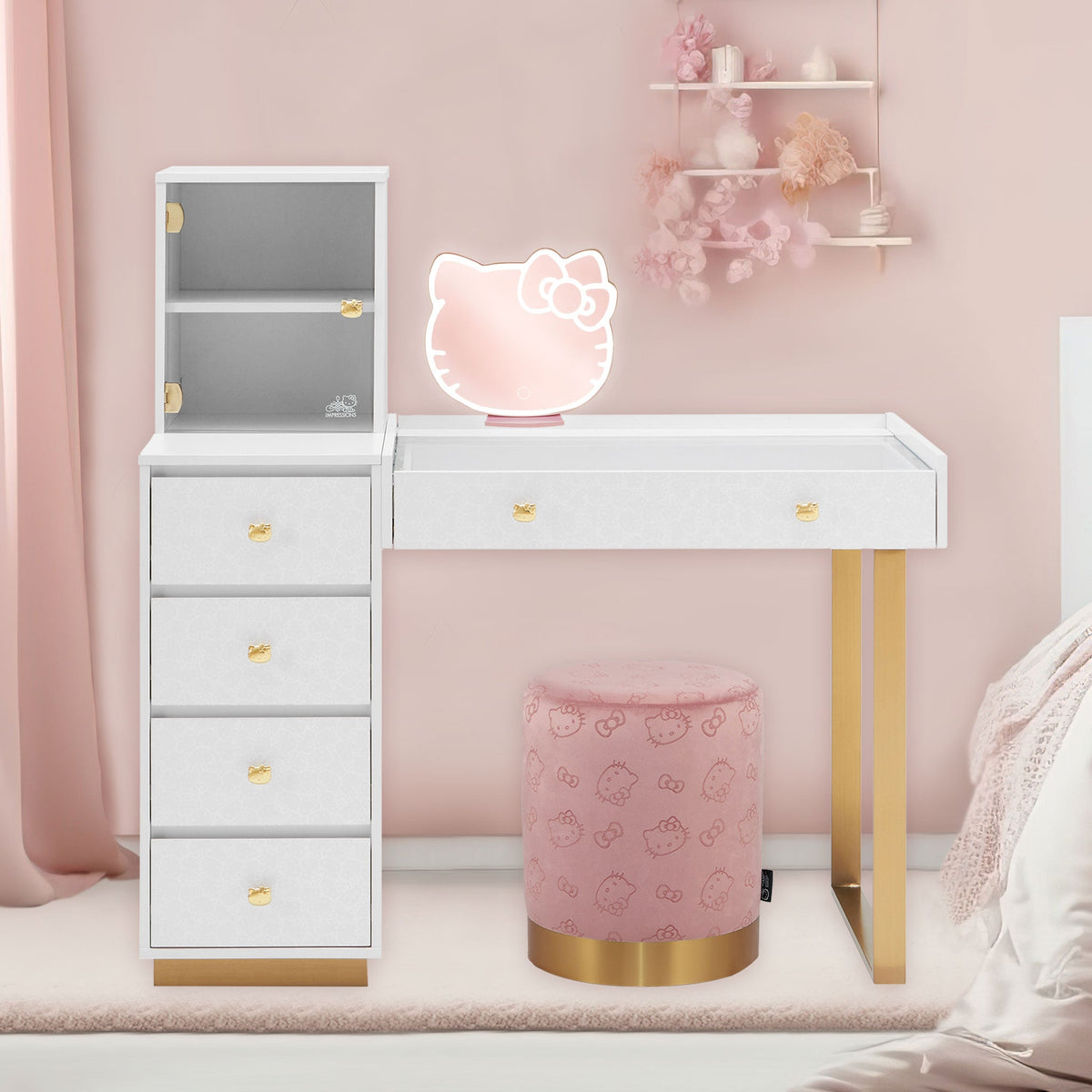 Hello Kitty x Impressions Vanity SlayStation Duet Vanity Desk
