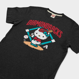 Hello Kitty x Arizona Diamondbacks Swing Tee (Adult - Unisex) Apparel HOMAGE
