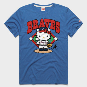 Hello Kitty x Atlanta Braves Toss Tee (Adult - Unisex) Apparel HOMAGE Royal Blue XS