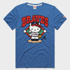 Hello Kitty x Atlanta Braves Toss Tee (Adult - Unisex) Apparel HOMAGE Royal Blue XS